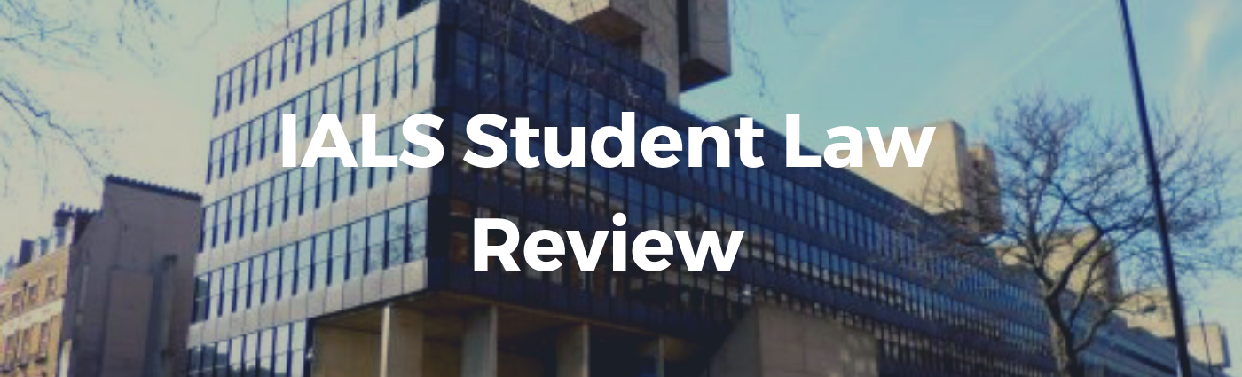 IALS Student Law Review cover image